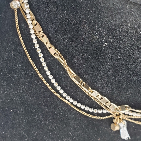 Zara Goldtone Multichain and Stud Earrings Set - Picture 3 of 10